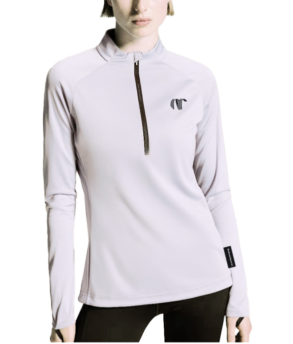 NUMBERONE Women's Quick-Dry Half-Zip Long Sleeve Top | Moisture-Wicking & Athletic Fit