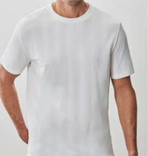 NUMBERONE Men's Textured Knit Crewneck T-Shirts | Multi-Color, Minimalist Logo | Breathable & Versatile