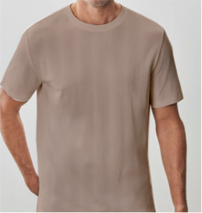 NUMBERONE Men's Textured Knit Crewneck T-Shirts | Multi-Color, Minimalist Logo | Breathable & Versatile