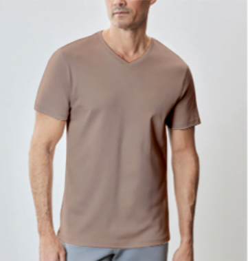 NUMBERONE Men's V-Neck Cotton-Blend T-Shirts | Multi-Color, Minimalist Logo | Breathable & Versatile