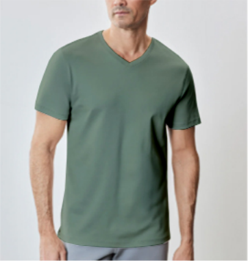 NUMBERONE Men's V-Neck Cotton-Blend T-Shirts | Multi-Color, Minimalist Logo | Breathable & Versatile
