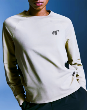 NUMBERONE Women's Color-Block Raglan Sleeve Crewneck Sweatshirt | Quick-Dry & Sporty-Chic