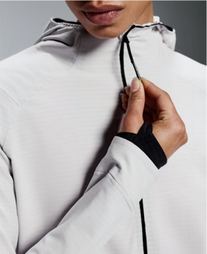 NUMBERONE Women's Quick-Dry Half-Zip Hooded Pullover | CleanCloud Tech & Thumbhole Cuffs
