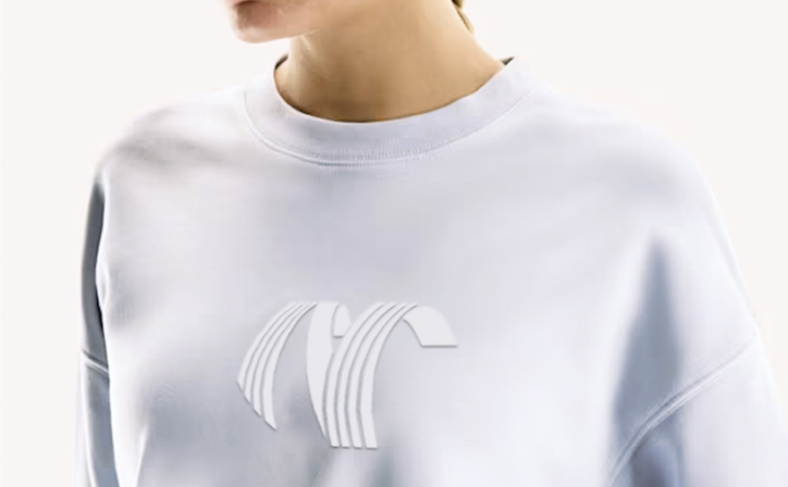 NUMBERONE Women's Loose Cotton-Blend Crewneck Sweatshirt | 3D Logo & Cozy Versatile