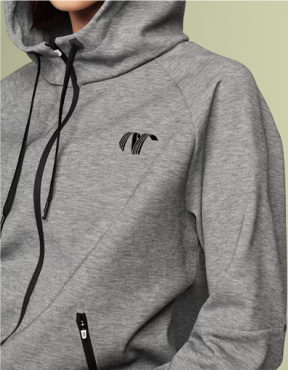 NUMBERONE Women's Fleece-Lined Cropped Hoodie | Cozy & Modern Streetwear